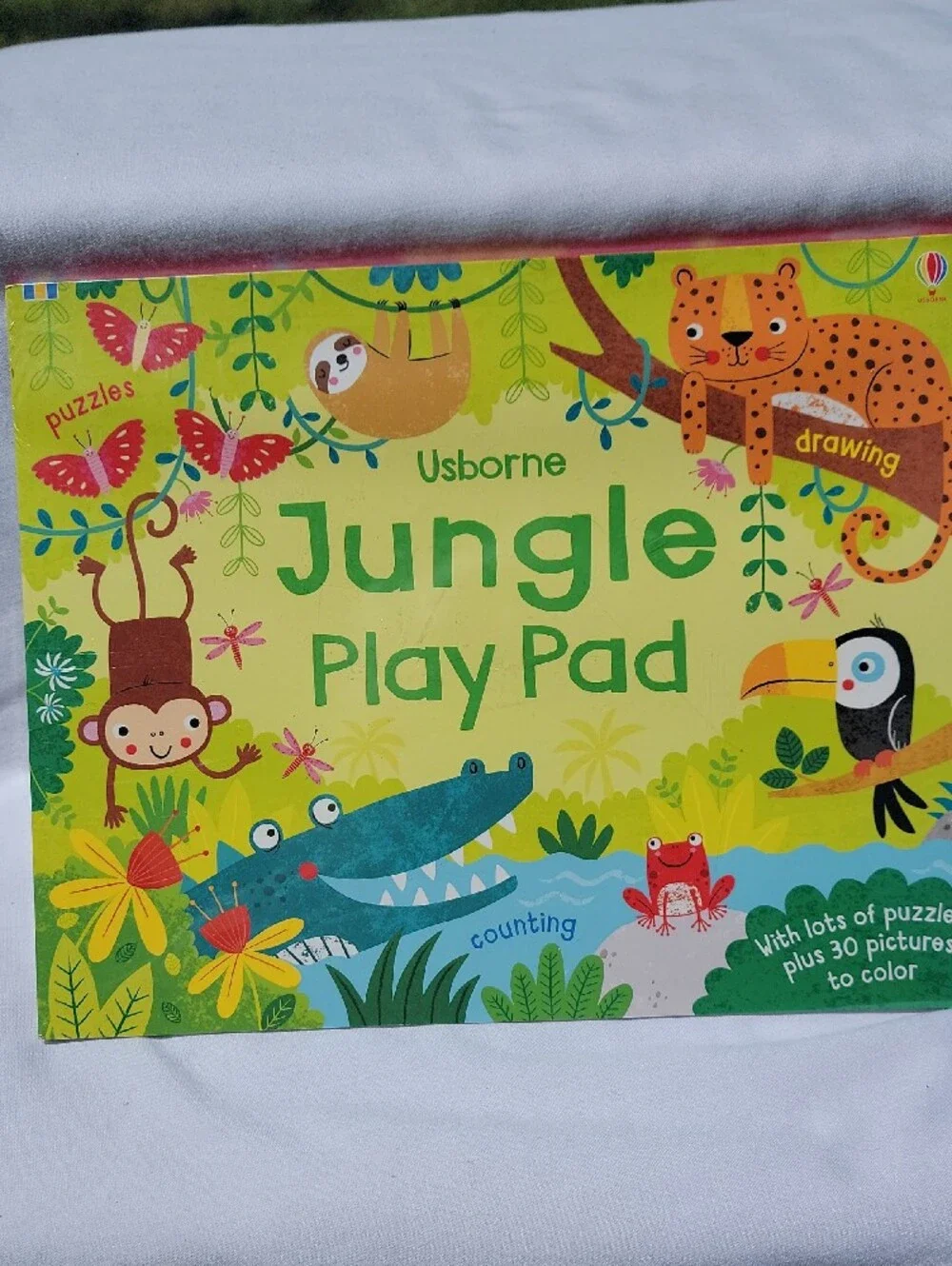 Usborne Jungle Play Pad Kids Activity Set - Dinosaurs And Other Coloring Books.